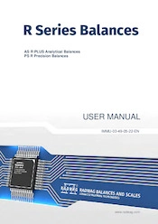 User Manual - R Series balances