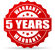 5 years warranty