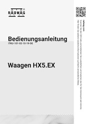 Bedienungsanleitungen - HX5.EX