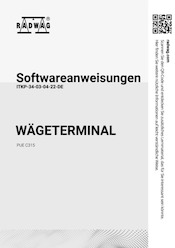 Softwareanweisungen -PUE C315