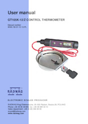 User Manual - GT105K-12/Z control thermometer