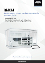RMCM Robotic proces of mass standard comparison in a compact design