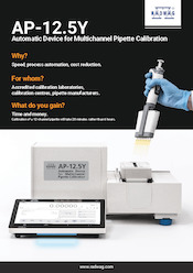 AP-12.5Y Automatic Device for Multichannel Pipette Calibration