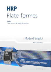Mode d'emploi - HRP Plate-formes