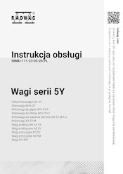 Instrukcja obsługi - wagi serii 5Y