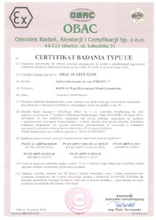 Certyfikat ATEX PM02.EX