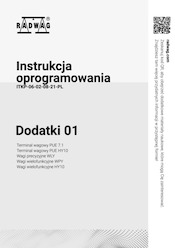 Instrukcja oprogramowania - Dodatki 01