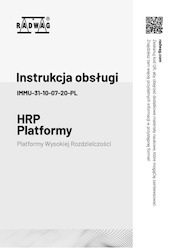 Instrukcja obsługi - Platformy HRP