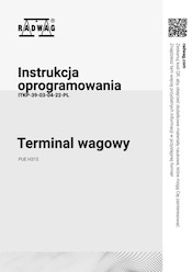 Instrukcja oprogramowania - Terminal PUE H315