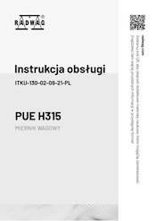 Instrukcja obsługi - Miernik PUE H315