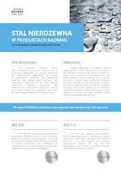 Stal nierdzewna w produktach RADWAG. Zastosowania standardowe i specjalne