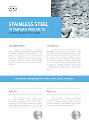 Stainless Steel in RADWAG products. Standard and special applications