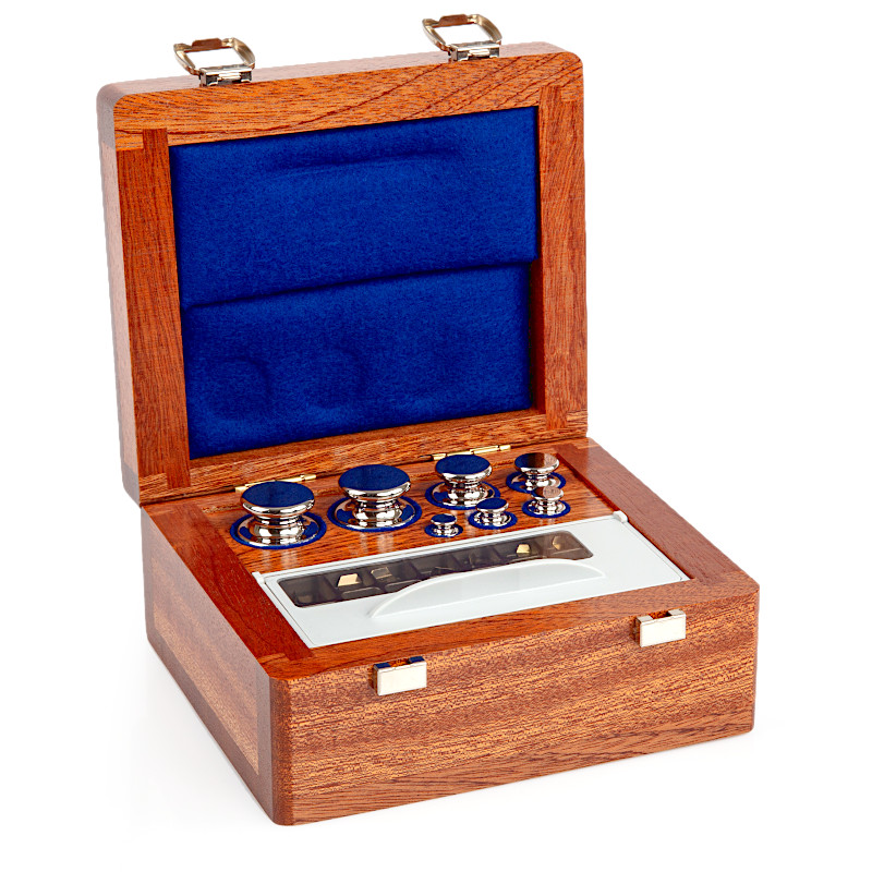 Cylindrical Weights, Set (1 mg - 100 g), Wooden Box