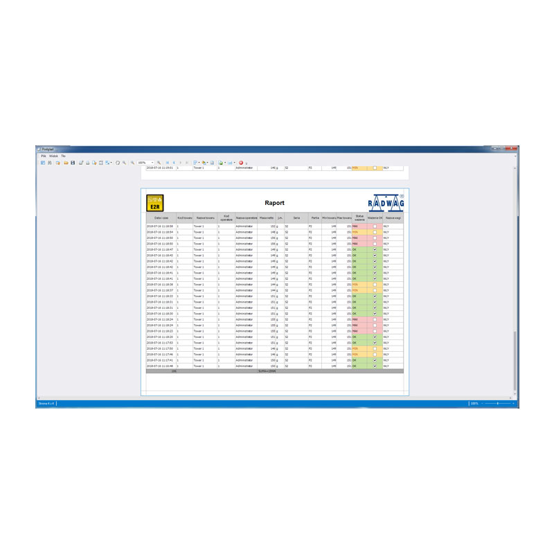 Radwag E2R Moisture PC Software M E2R Moisture Analyzer PC Software for Analytical Balance Multiple Workstation License 