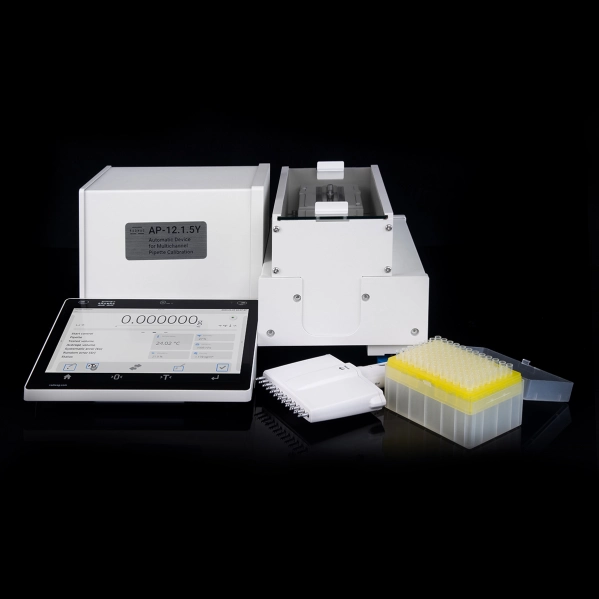 AP-12.1.5Y  Automatic Device for Multichannel Pipette Calibration › Pipetting